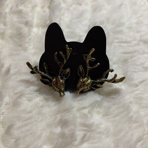 3 for 10 EARRINGS - large stag head 🦌